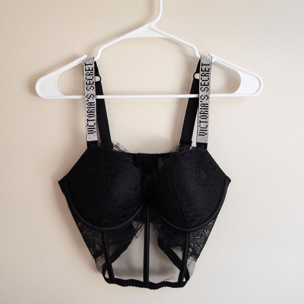 corset black diamonds